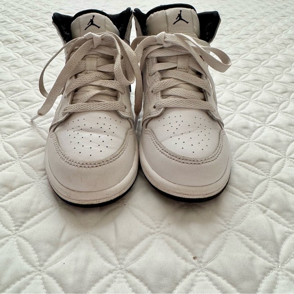 Jordan 1 Mid Youth Black White Sneakers Size 13C - Picture 13 of 14